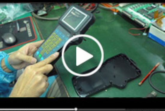 3.5寸机械手手控器（示教器）安装更换配件操作视频